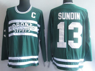 NHL Jerseys Pittaburgh Toronto Maple Leafs 13# Sundin Green(CCM