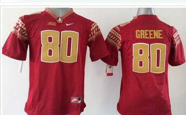 Youth NCAA Seminoles #80 Rashad Greene Red Limited Stitched Jersey
