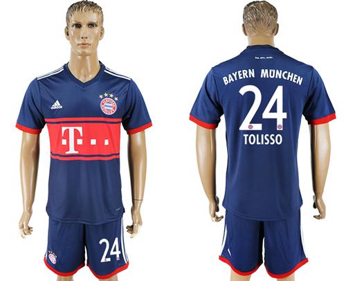 Bayern Munchen #24 Tolisso Away Soccer Club Jersey
