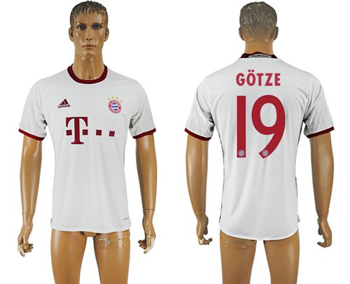 Bayern Munchen #19 Gotze Sec Away Soccer Club Jersey