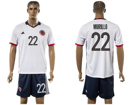 Colombia #25 Balanta Away Soccer Country Jersey