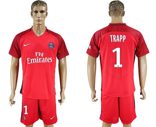 Paris Saint-Germain #1 Trapp Red Soccer Club Jersey