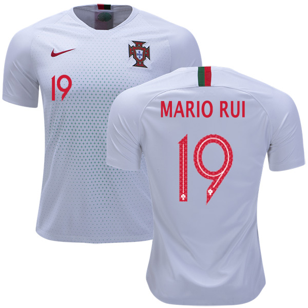 Portugal #19 Mario Rui Away Soccer Country Jersey