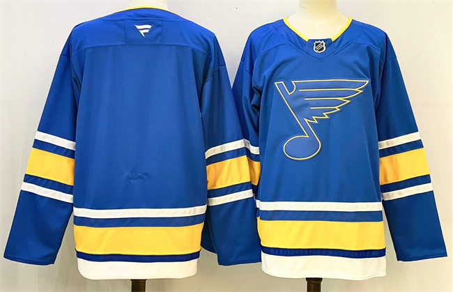 Men's St. Louis Blues Blank Blue 2025 Stitched Hockey Jersey Men's St. Louis Blues Blank Blue 2025 Stitched Hockey Jersey