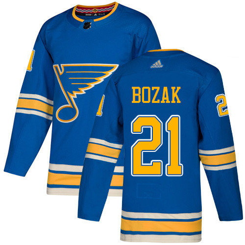 Adidas Blues #21 Tyler Bozak Blue Alternate Authentic Stitched NHL Jersey Adidas Blues #21 Tyler Bozak Blue Alternate Authentic Stitched NHL Jersey