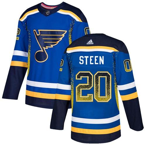 Adidas Blues #20 Alexander Steen Blue Home Authentic Drift Fashion Stitched NHL Jersey Adidas Blues #20 Alexander Steen Blue Home Authentic Drift Fashion Stitched NHL Jersey