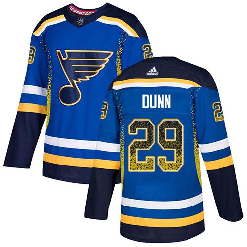 Adidas Blues #29 Vince Dunn Blue Home Authentic Drift Fashion Stitched NHL Jersey Adidas Blues #29 Vince Dunn Blue Home Authentic Drift Fashion Stitched NHL Jersey