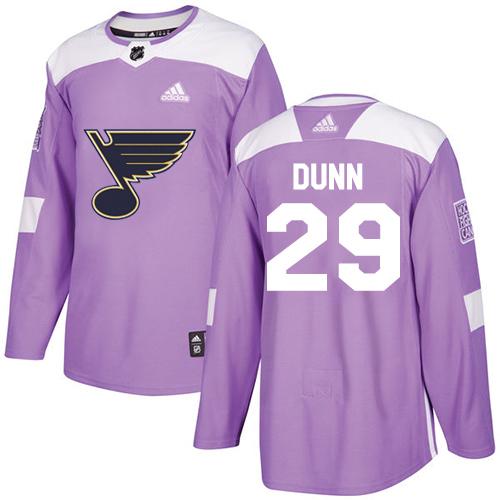 Adidas Blues #29 Vince Dunn Purple Authentic Fights Cancer Stitched NHL Jersey Adidas Blues #29 Vince Dunn Purple Authentic Fights Cancer Stitched NHL Jersey