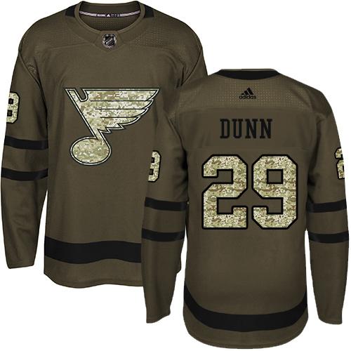 Adidas Blues #29 Vince Dunn Green Salute to Service Stitched NHL Jersey Adidas Blues #29 Vince Dunn Green Salute to Service Stitched NHL Jersey