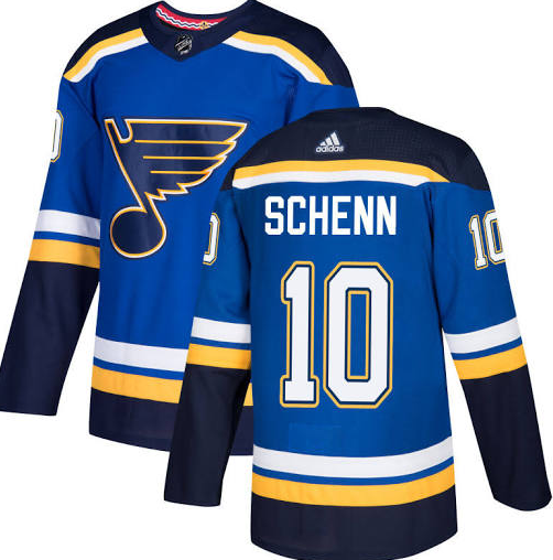 Adidas Blues #10 Brayden Schenn Blue Home Authentic Stitched Men's NHL Jersey Adidas Blues #10 Brayden Schenn Blue Home Authentic Stitched Men's NHL Jersey