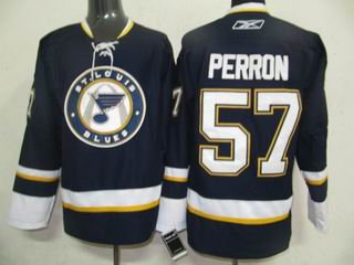 Reebok St. Louis Blues 57 Perron Blue Third Jersey(3rd) Reebok St. Louis Blues 57 Perron Blue Third Jersey(3rd)