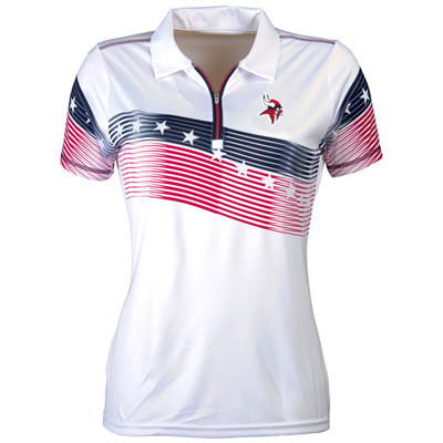 Women's Antigua Minnesota Vikings White Patriot Polo