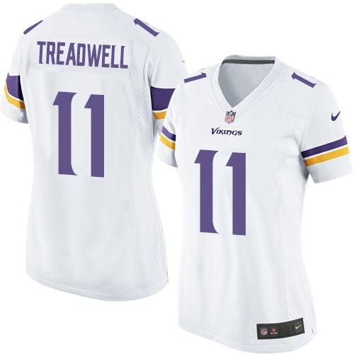 Nike Vikings #11 Laquon Treadwell White Women's Stitched NFL Elite Jersey