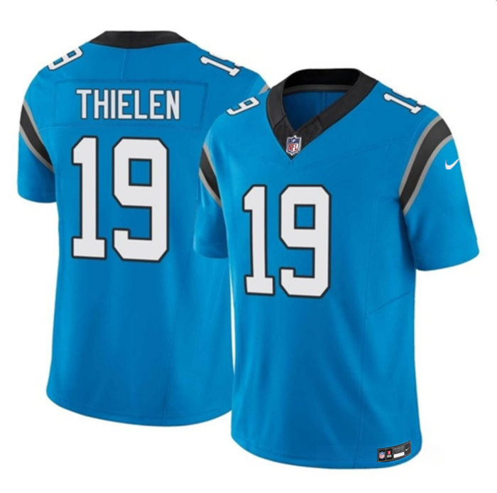 Youth Men's Panthers #19 Adam Thielen Blue Vapor Untouchable Stitched Football Jersey
