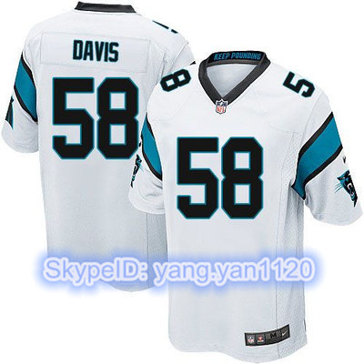 Nike Panthers #58 Thomas Davis White Youth Stitched NFL Elite Jersey