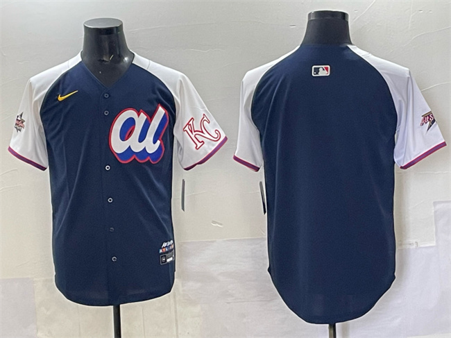 Men's American League Kansas City Royals Blank Navy Alternate 2025 All-Star Edition Limited Stitched Baseball Jersey Men's American League Kansas City Royals Blank Navy Alternate 2025 All-Star Edition Limited Stitched Baseball Jersey
