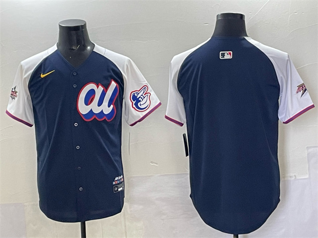 Men's American League Baltimore Orioles Blank Navy Alternate 2025 All-Star Edition Limited Stitched Baseball Jersey Men's American League Baltimore Orioles Blank Navy Alternate 2025 All-Star Edition Limited Stitched Baseball Jersey