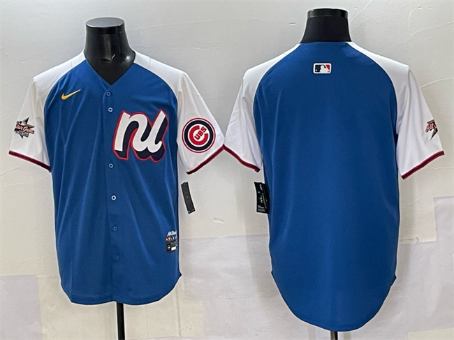 Men's National League Chicago Cubs Blank Blue Alternate 2025 All-Star Edition Limited Stitched Baseball Jersey Men's National League Chicago Cubs Blank Blue Alternate 2025 All-Star Edition Limited Stitched Baseball Jersey