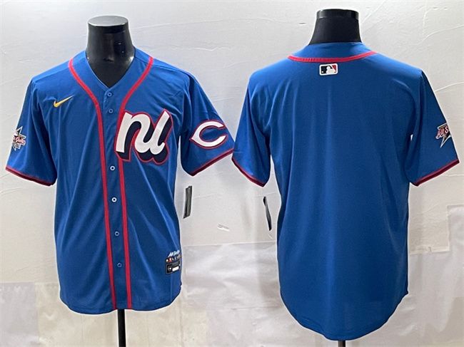 Men's National League Cincinnati Reds Blank Blue 2025 All-Star Edition Limited Stitched Baseball Jersey Men's National League Cincinnati Reds Blank Blue 2025 All-Star Edition Limited Stitched Baseball Jersey