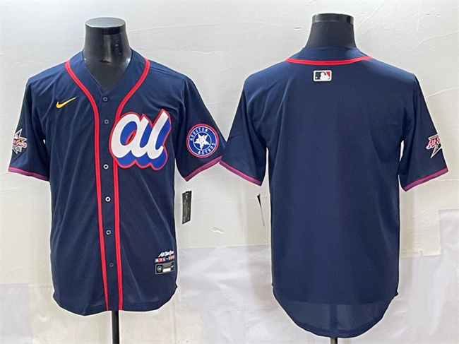 Men's American League Houston Astros Blank Navy 2025 All-Star Edition Limited Stitched Baseball Jersey Men's American League Houston Astros Blank Navy 2025 All-Star Edition Limited Stitched Baseball Jersey