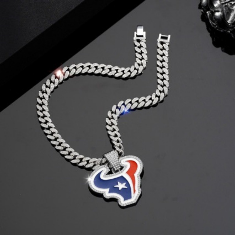 Texans Pendant and Necklace Silver