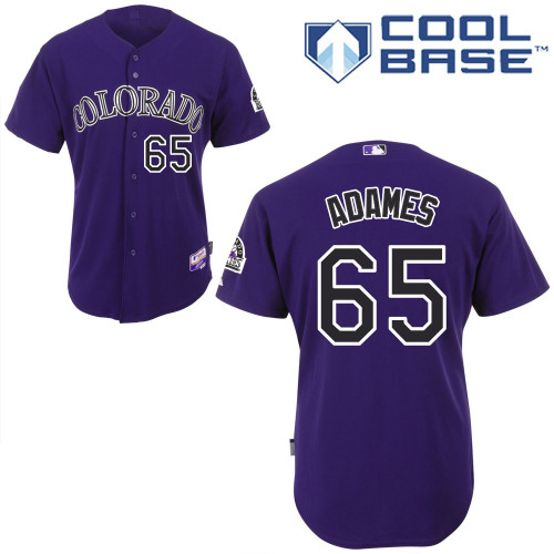 Colorado Rockies #65Cristhian Adames Authentic Personalized Alternate Purple Jersey