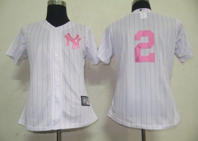 Women Jerseys New York Yankees 2 Derek Jeter