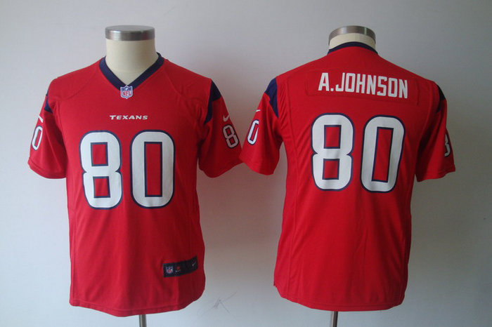 Youth Nike NFL Houston Texans 80 A.Johnson Red Jerseys