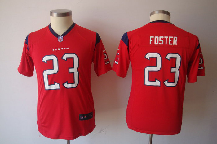 Youth Nike Houston Texans 23 Arian Foster Red Jerseys