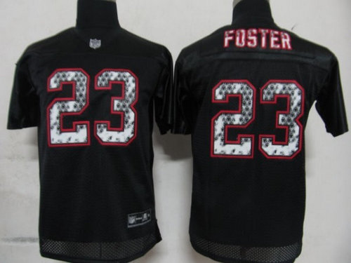 NFL Youth Houston Texans 23 Foster Black United Sideline Jerseys