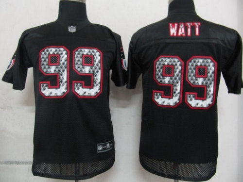 NFL Youth Jerseys Houston Texans 99 Watt Black United Sideline Jerseys