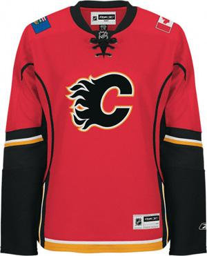 NHL Calgary Flames #3 Phaneu Red Jersey