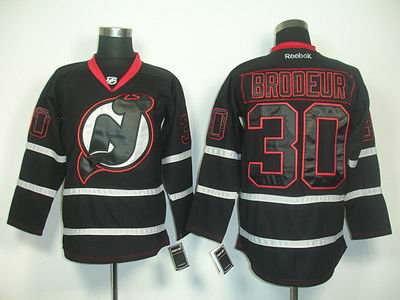 New Jersey Devils 30 Brodeur black ice Jersey New Jersey Devils 30 Brodeur black ice Jersey