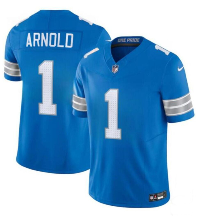 Youth Detroit Lions #1 Terrion Arnold New Blue 2024 Draft F.U.S.E. Vapor Limited Stitched Jersey Youth Detroit Lions #1 Terrion Arnold New Blue 2024 Draft F.U.S.E. Vapor Limited Stitched Jersey