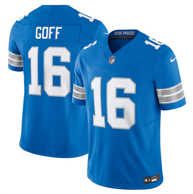 Youth Detroit Lions #16 Jared Goff Blue 2024 F.U.S.E. Vapor Limited Stitched Jersey Youth Detroit Lions #16 Jared Goff Blue 2024 F.U.S.E. Vapor Limited Stitched Jersey