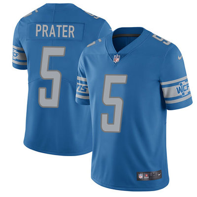 Nike Lions #5 Matt Prater Light Blue Team Color Youth Stitched NFL Limited Jersey
