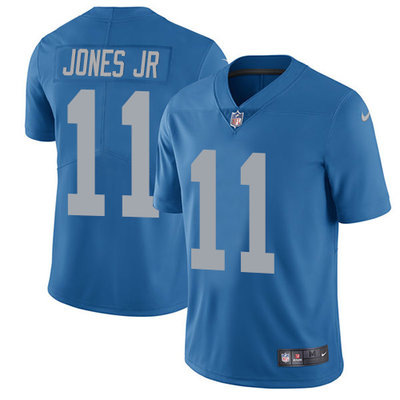 Nike Lions #11 Marvin Jones Jr Blue Throwback Youth Stitched NFL Limited Jersey