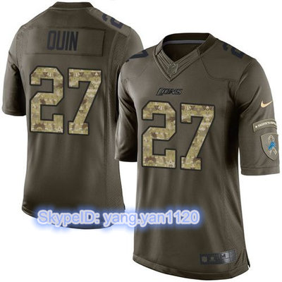 Nike Lions #27 Glover Quin Green Youth Stitched NFL Limited Salute to Service Jersey