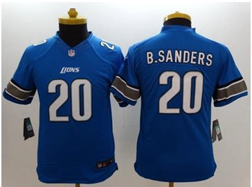 Youth NEW Lions #20 Barry Sanders Light Blue Team Color NFL Limited Jersey Youth NEW Lions #20 Barry Sanders Light Blue Team Color NFL Limited Jersey