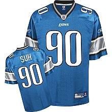 kids Detroit Lions 90 Ndamukong Suh Team Color blue Jerseys