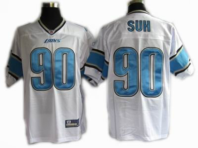 youth Detroit Lions 90 Ndamukong Suh Color white Jersey