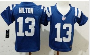 Toddler New Colts #13 T.Y. Hilton Royal Blue Team Color Stitched NFL Elite Jersey