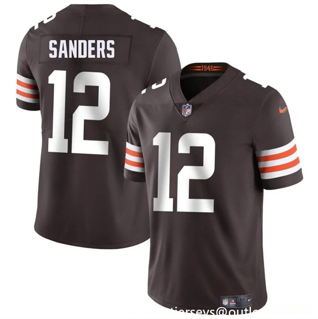 Youth Cleveland Browns #12 Shedeur Sanders Brown 2025 Draft Vapor Untouchable Limited Stitched Football Jersey Youth Cleveland Browns #12 Shedeur Sanders Brown 2025 Draft Vapor Untouchable Limited Stitched Football Jersey