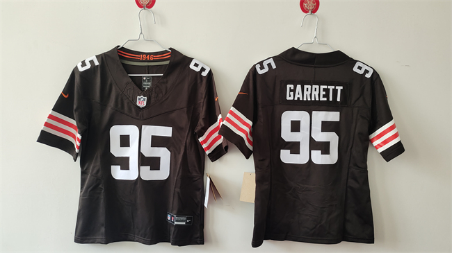 Youth Cleveland Browns #95 Myles Garrett Brown 2023 F.U.S.E Vapor Limited Stitched Football Jersey Youth Cleveland Browns #95 Myles Garrett Brown 2023 F.U.S.E Vapor Limited Stitched Football Jersey