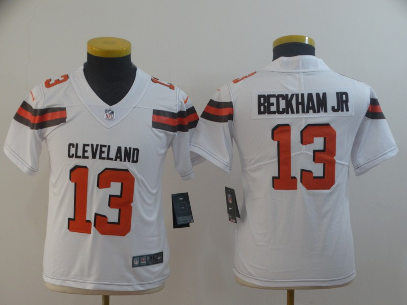 Youth Nike Browns 13 Odell Beckham Jr White Youth Vapor Untouchable Limited Jersey Youth Nike Browns 13 Odell Beckham Jr White Youth Vapor Untouchable Limited Jersey