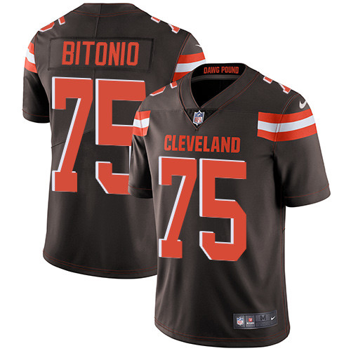 Browns #75 Joel Bitonio Brown Team Color Youth Stitched Football Vapor Untouchable Limited Jersey Browns #75 Joel Bitonio Brown Team Color Youth Stitched Football Vapor Untouchable Limited Jersey