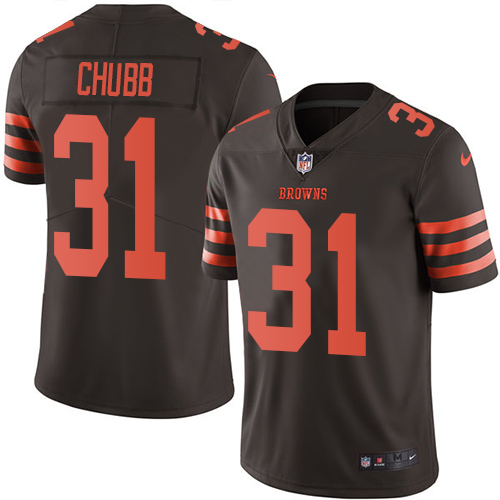 Nike Browns #31 Nick Chubb Brown Youth Stitched NFL Limited Rush Jersey Nike Browns #31 Nick Chubb Brown Youth Stitched NFL Limited Rush Jersey