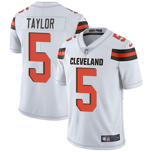 Nike Browns #5 Tyrod Taylor White Youth Stitched NFL Vapor Untouchable Limited Jersey Nike Browns #5 Tyrod Taylor White Youth Stitched NFL Vapor Untouchable Limited Jersey