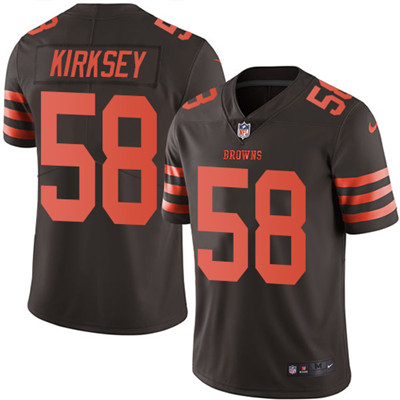 Nike Browns #58 Christian Kirksey Brown Youth Stitched NFL Limited Rush Jersey Nike Browns #58 Christian Kirksey Brown Youth Stitched NFL Limited Rush Jersey