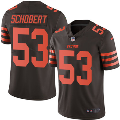 Nike Browns #53 Joe Schobert Brown Youth Stitched NFL Limited Rush Jersey Nike Browns #53 Joe Schobert Brown Youth Stitched NFL Limited Rush Jersey